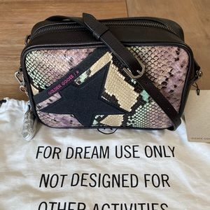 GOLDEN GOOSE Star crossbody bag snakeskin print